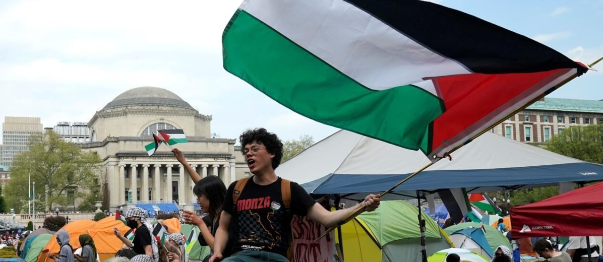 américains pour avoir lancé un mouvement propalestinien